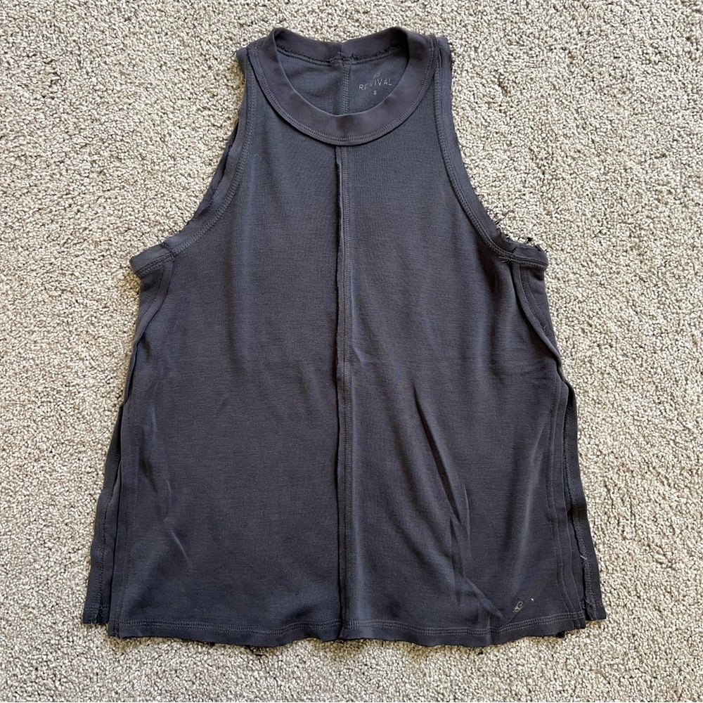 Washed gray Tank Top